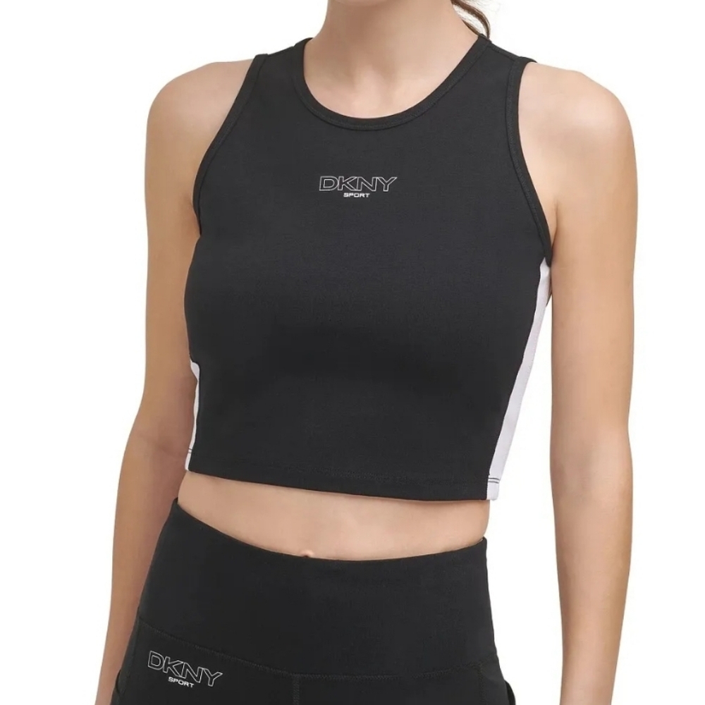 Dkny Sport Colorblock Crop Tank-XS